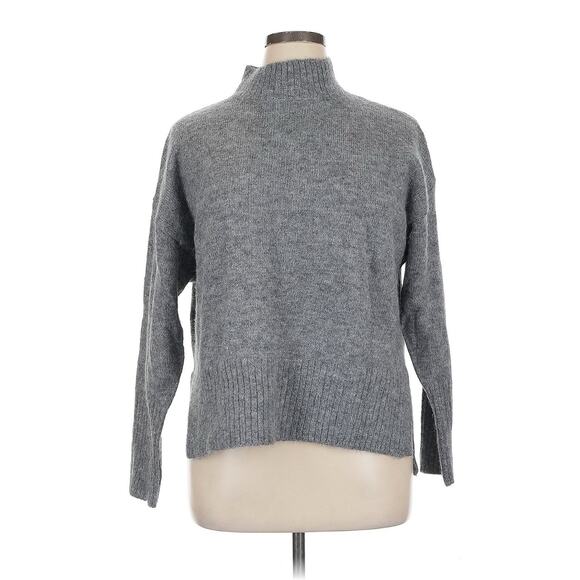 NWT Paca Baby Alpaca Grey Turtleneck Sweater XL - Picture 1 of 6
